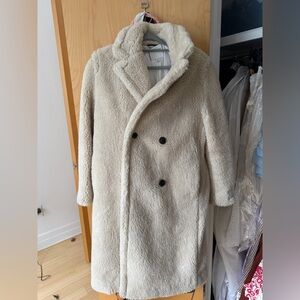 Tommy Hilfiger Men's Cream Pea Coat